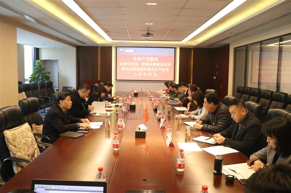 集團(tuán)黨委召開黨組織標(biāo)準(zhǔn)化建設(shè)、 黨建品牌建設(shè)活動總結(jié)暨各直屬黨組織落實從嚴(yán)治黨工作匯報會議